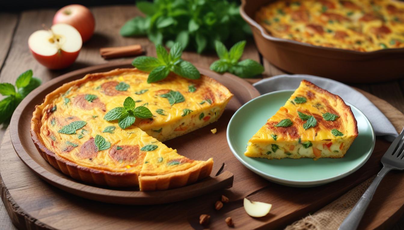 Elmalı ve Tarçınlı Frittata: Tatlı ve Besleyici Bir Seçenek