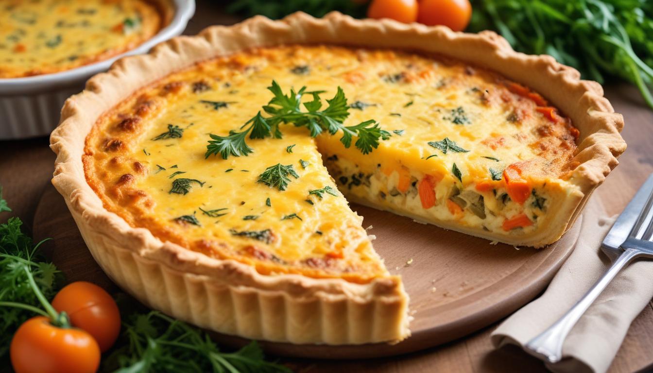 Sebzeli Patates ve Havuçlu Quiche