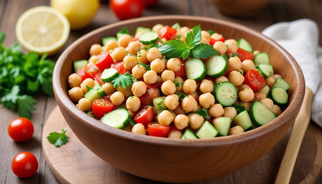 Lezzetli Glütensiz Nohutlu Salata