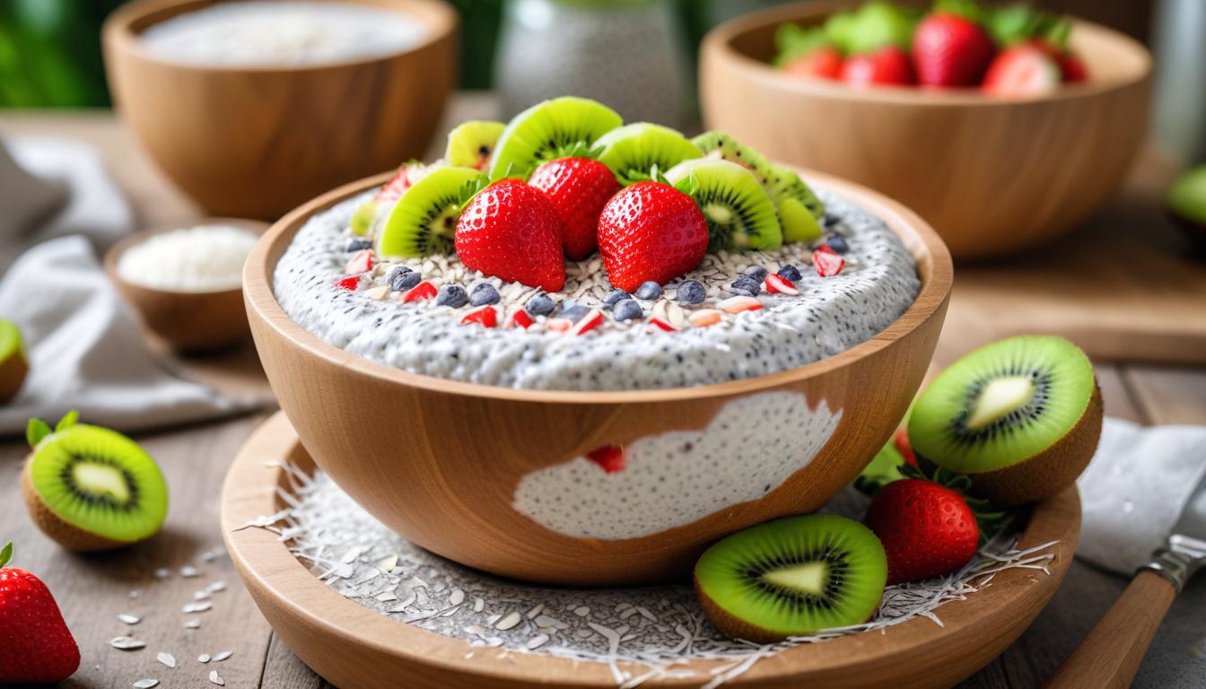 Chia Tohumlu Hindistan Cevizli Puding Tarifi
