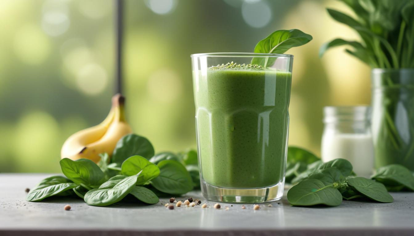 Yeşil Enerji: Ispanak ve Muzlu Smoothie Tarifi