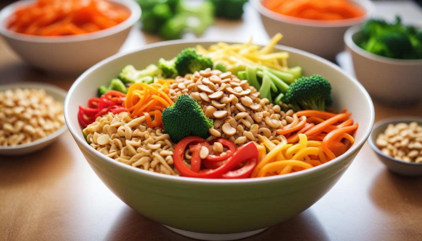 Vitamin Dolu Hızlı Öğrenci Noodle Kasesi