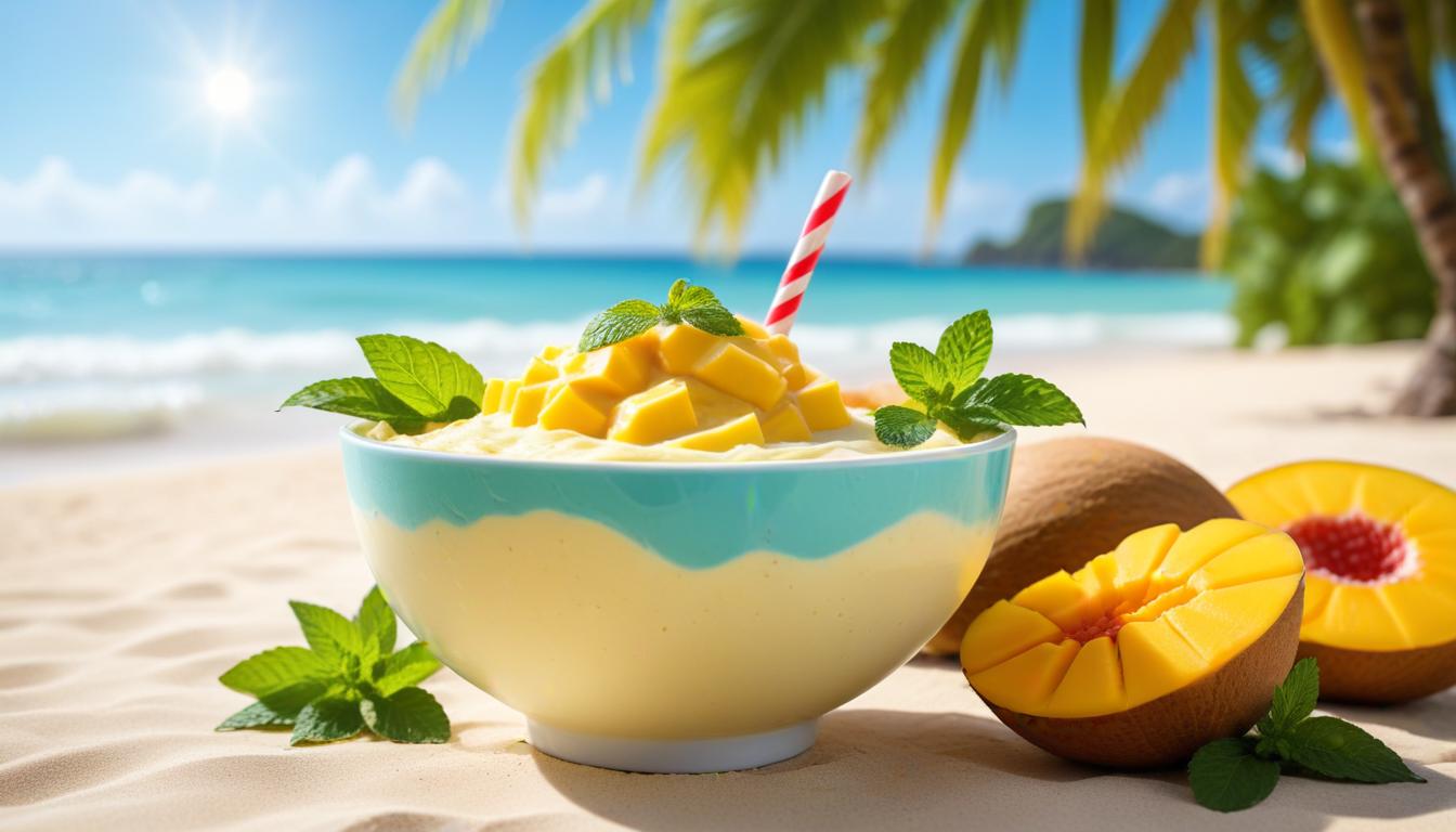 Tropikal Hindistan Cevizi Sütlü Mango Ferahlığı