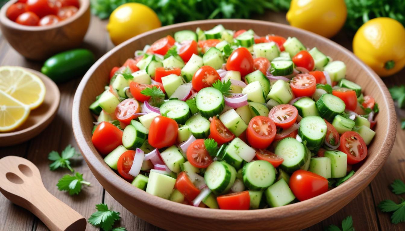 Taze ve Renkli Çoban Salatası Tarifi