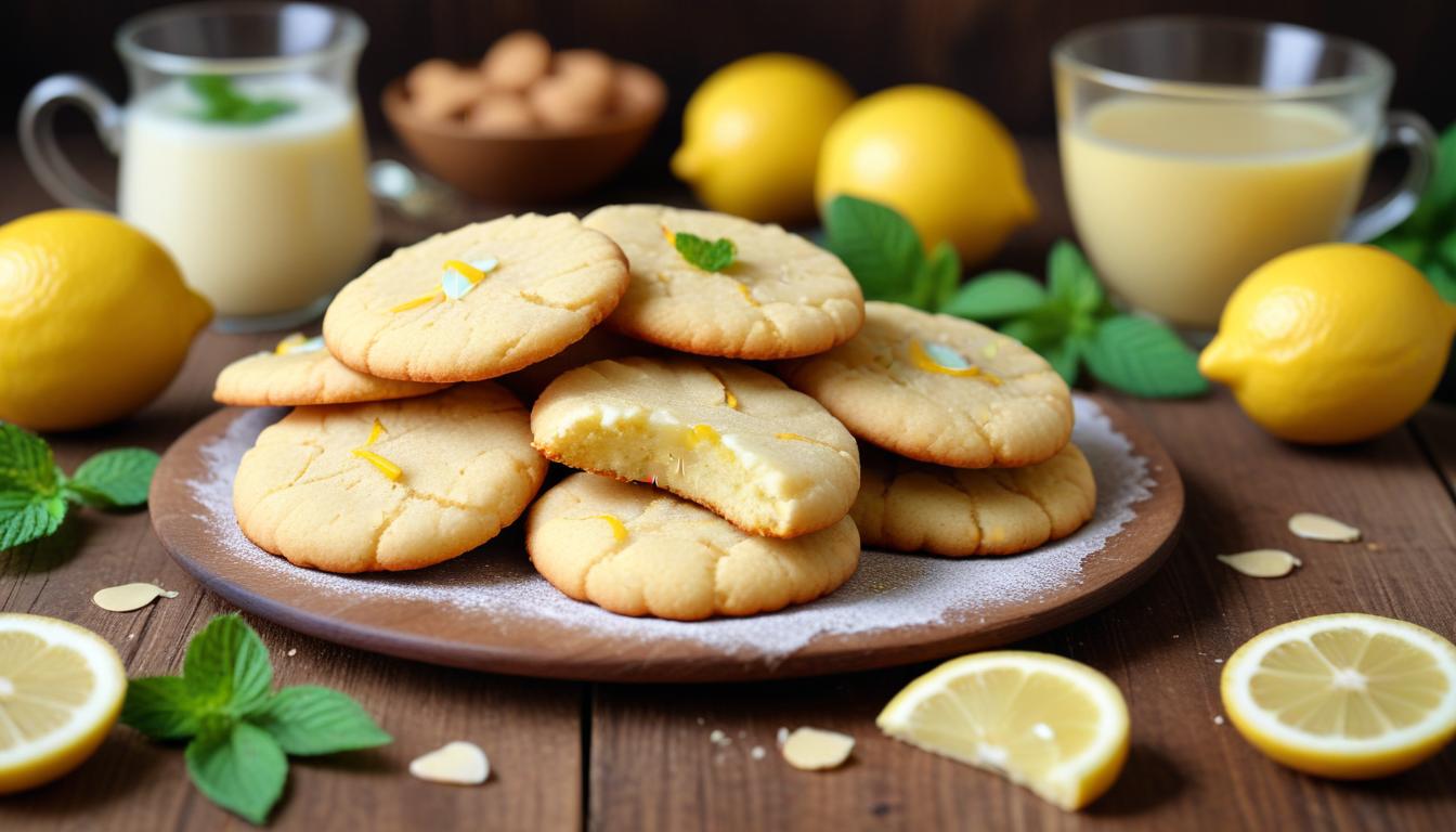 Limon Kabuklu Glutensiz Badem Unlu Kurabiyeler