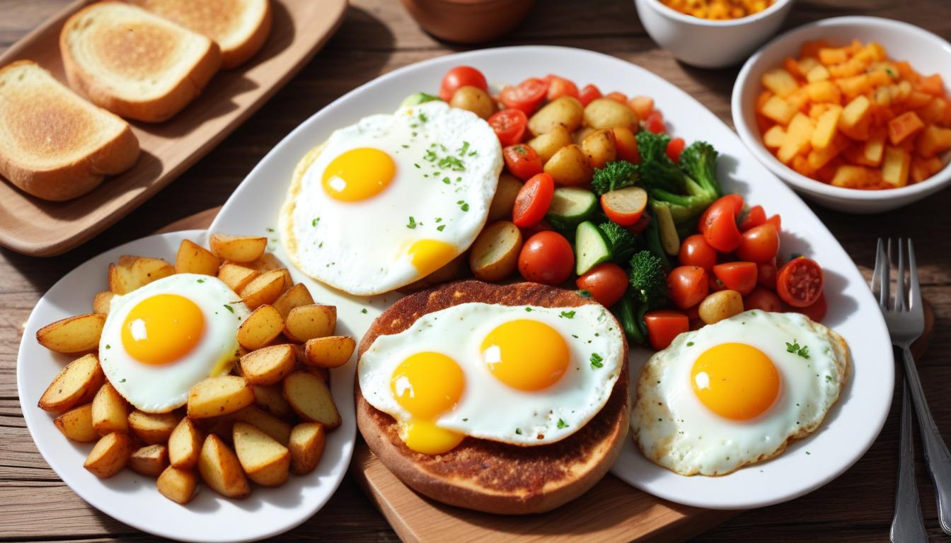 Tok Tutan Patatesli Yumurta Kızartması