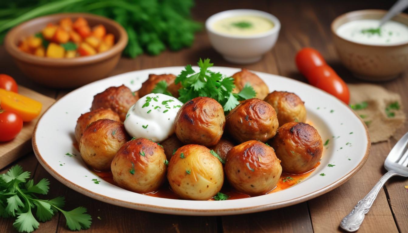 Fırında Patates Köftesi ile Artan Patateslere Nefis Bir Dokunuş