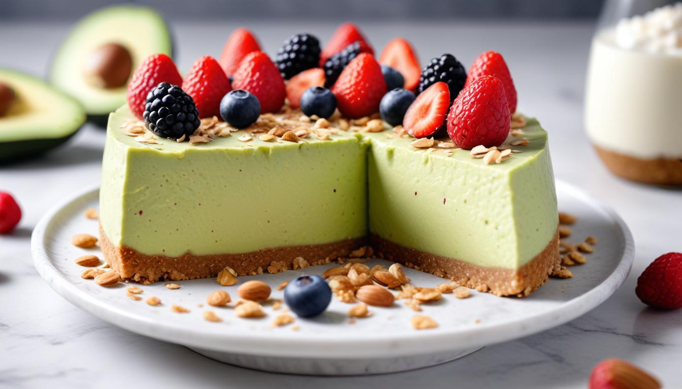 Fit ve Lezzetli Avokadolu Raw Cheesecake