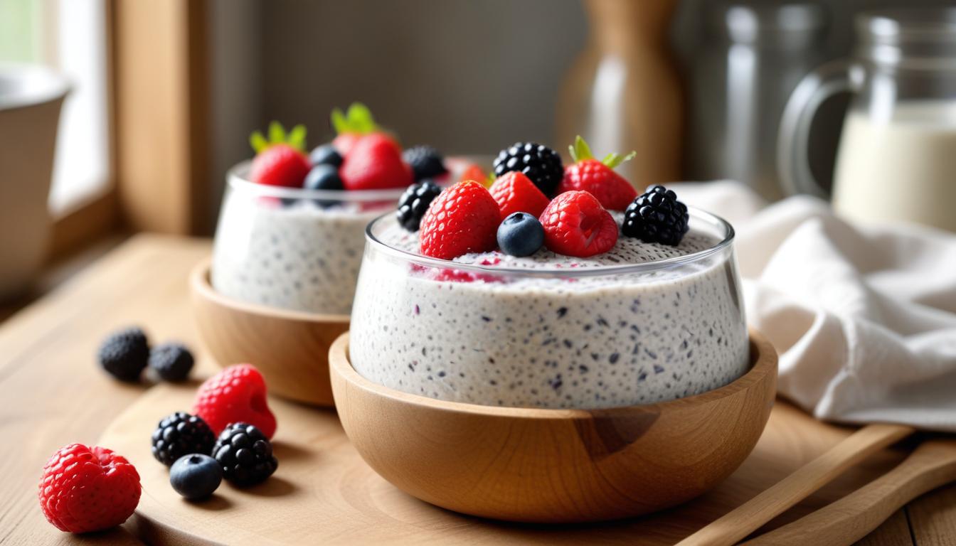 Hindistan Cevizi ve Chia Tohumlu Lezzetli Puding