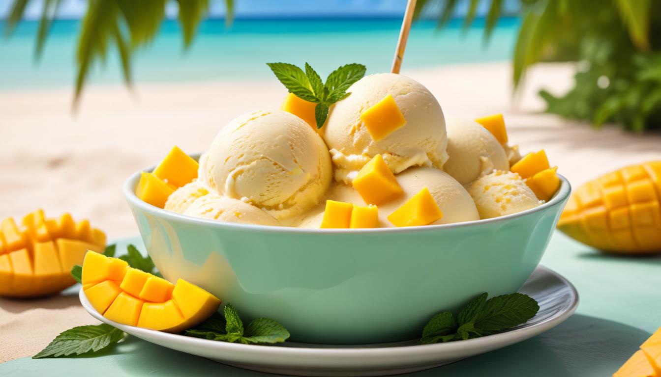 Tropik Rüzgar: Hindistan Ceviz Sütlü Mango Dondurma Tarifi