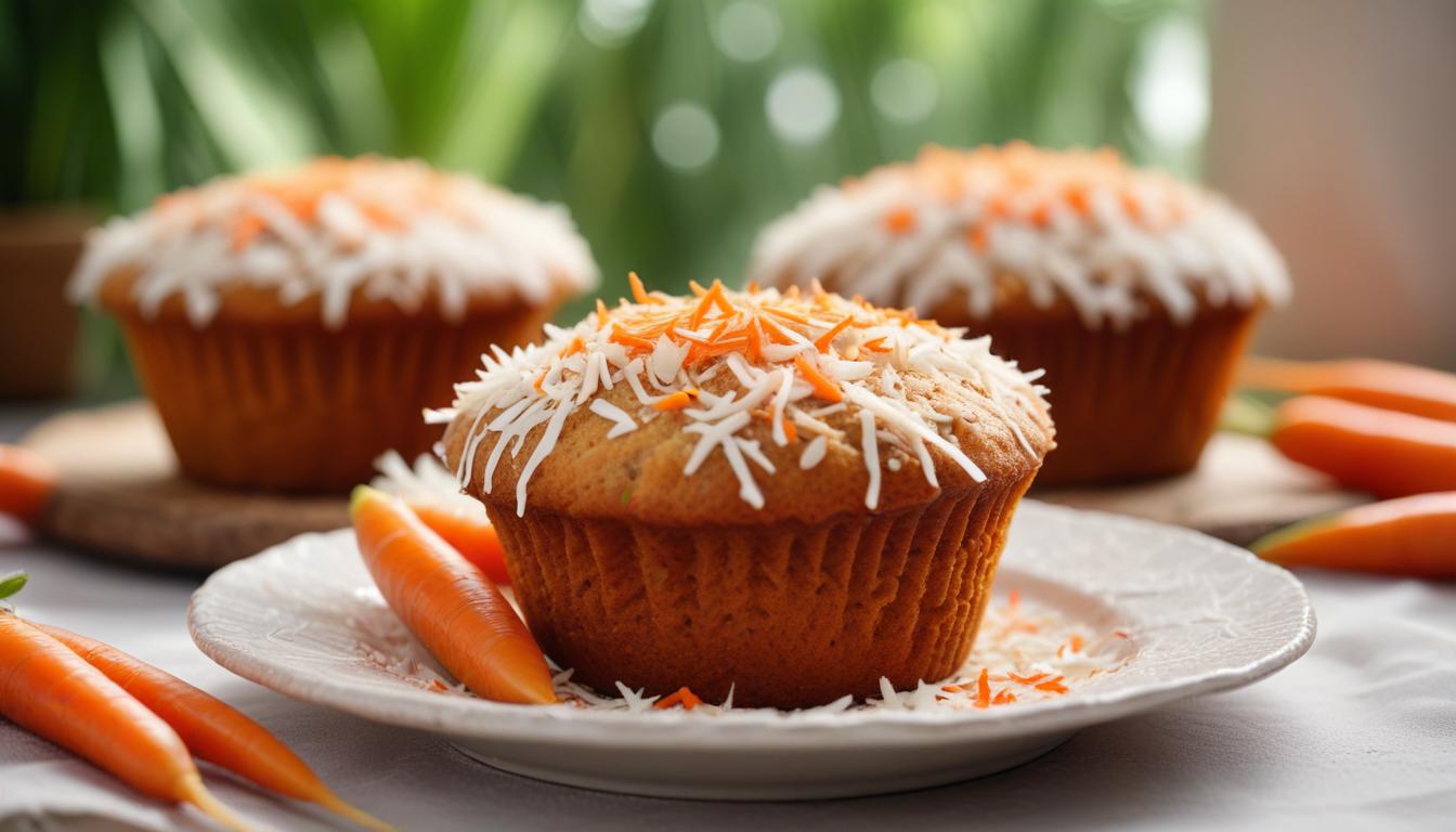Nemli Havuç ve Hindistan Cevizli Muffin Tarifi