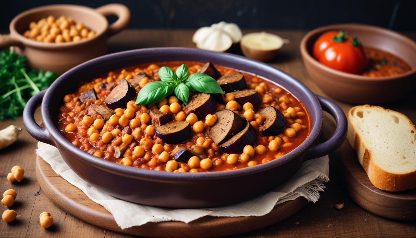 Kışın Sıcaklığı: Patlıcanlı Nohutlu Etli Güveç